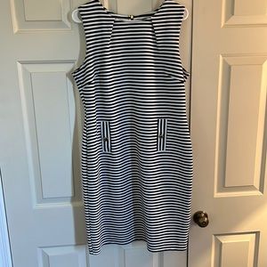 Nina Leonard XL black/white dress